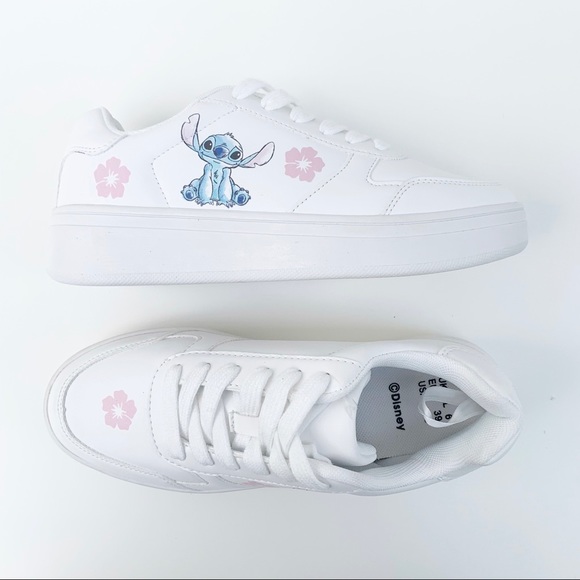 Disney Stitch White Women’s Sneaker - Picture 8 of 12
